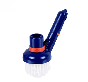 Limpieza de esquinas de policerdas y cepillo para piscina de 360 ​​grados con mango EZ-clip