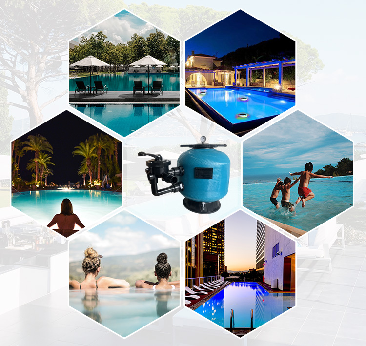 la bomba de filtro de arena de la piscina