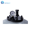 Tanque rápido comercial dúplex de presión de piscina de fibra de vidrio para tratamiento de agua, filtro de arena con boquilla de sílice