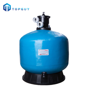 Tanque rápido comercial dúplex de presión de piscina de fibra de vidrio para tratamiento de agua, filtros de arena con boquilla de sílice