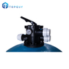 Tanque rápido comercial dúplex de presión de piscina de fibra de vidrio para tratamiento de agua, filtros de arena con boquilla de sílice