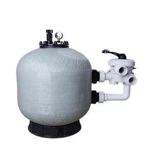 Tanque rápido comercial dúplex de presión de piscina de fibra de vidrio para tratamiento de agua, filtro de arena con boquilla de sílice