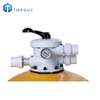 Sistema de filtración de agua de piscina con filtro de arena de cuarzo de montaje superior UV