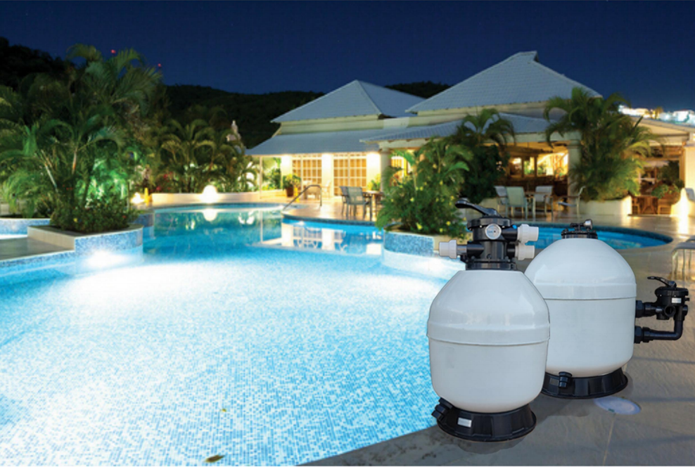 filtro de arena para piscina elevada