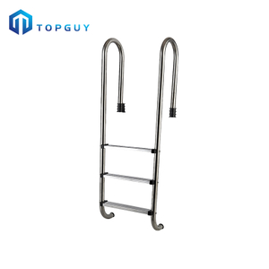 Escalera de plástico de doble cara de acero inoxidable a precio de fábrica para piscina