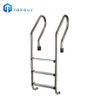 Escalera de 3 peldaños de acero inoxidable 304 para piscina SF con asa