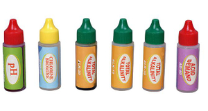 Recargas del kit de prueba de 5 vías para cloro y bromo de piscina y spa, PH, demanda de ácido, alcalinidad total (reemplace OVO con 10 X DPD)