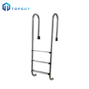 Escalera de piscina de acero inoxidable de tres peldaños para piscinas enterradas